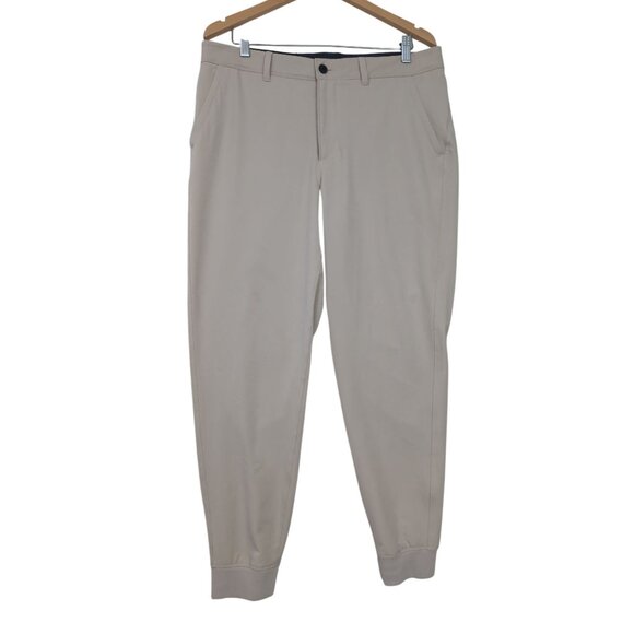 VRST Fairway Golf Jogger Pants Mens 34 Beige Stretch Wrinkle Resistant Cool Wick - Picture 1 of 11